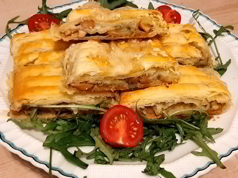 Rókagombás „rétes”